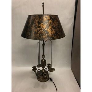 Vintage Bouillette Table lamp Fredrick Cooper Chicago candle holder Desk French